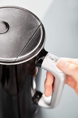 Krups Smart'n Light Kettle, 5 Temperatures, 1.7 Liter Capacity, Stainless Steel Interior, Double-Walled, Black, BW801810
