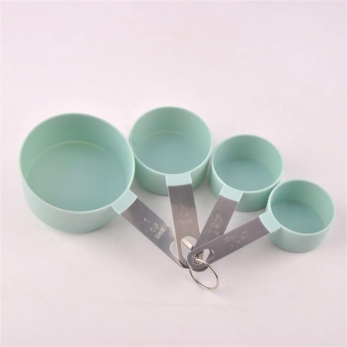 8-Piece Set of Measuring Cups and Spoons, Kitchen Measuring Spoons, Measuring Tools for Cooking and Baking, Durable PP (Color: C, Size: as shown)