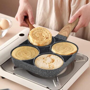 Пан для смаження Pancake Joeji's Kitchen з 4 відділеннями - антипригарне, для індукційних плит