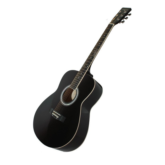 Акустична гітара Martin Smith з комплектом: струни, медіатори та ремінь - чорний колір