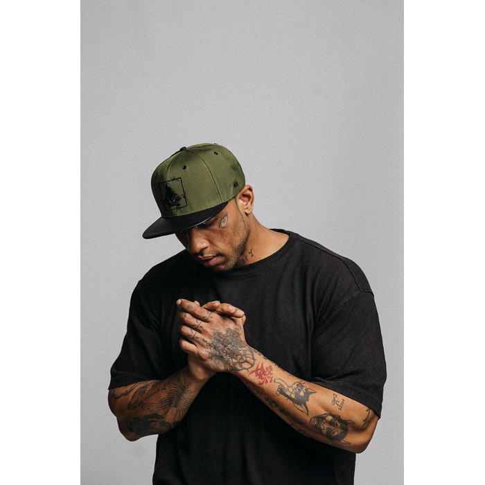 Кепка Nebelkind Snapback з прямим козирком (оливковий, унісекс)