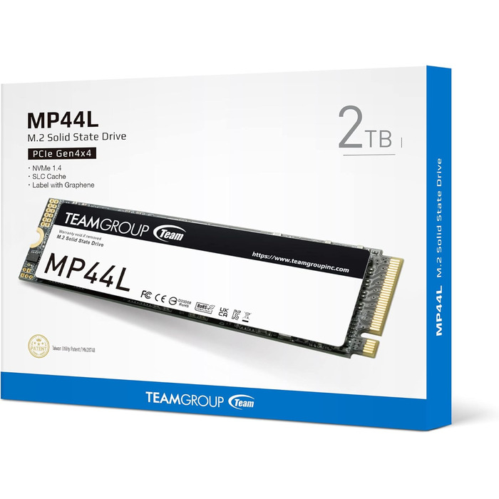TEAMGROUP MP44L 2TB NVMe SSD: Швидкий диск M.2 PCIe Gen 4 для ноутбука та ПК