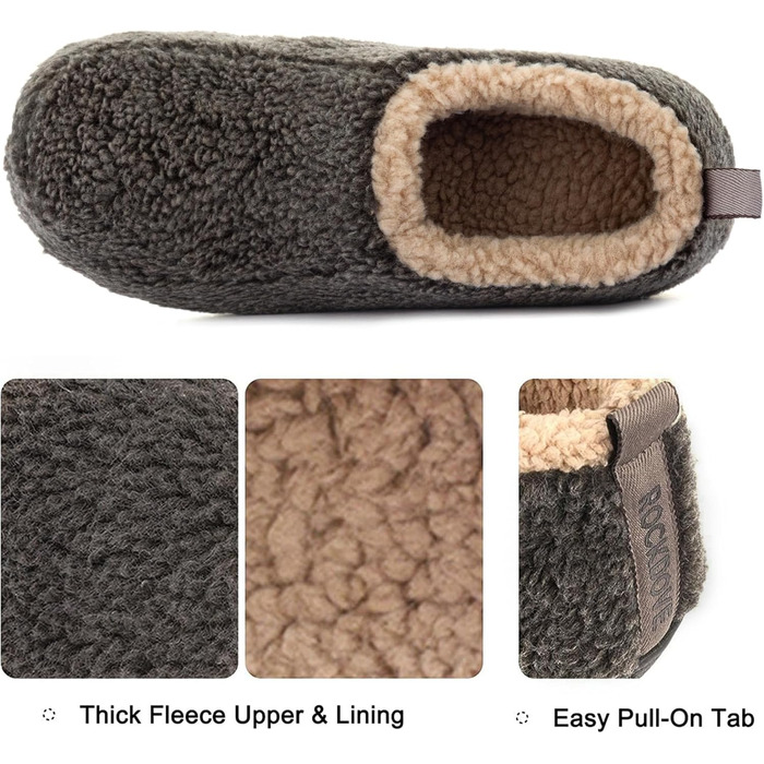 Чоловічі домашні тапочки RockDove Nomad з піною з пам'яті (41/42 EU, Mokka)