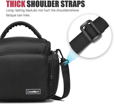 Чохол для камери Cwatcun: водонепроникний, для Canon, Nikon, Sony (SLR/DSLR), з кріпленням на плече