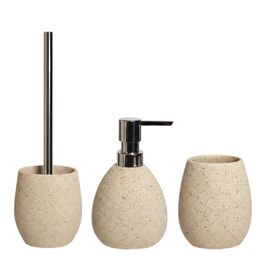 Набір аксесуарів для ванної кімнати бежевого кольору, 3 предмети, сучасний дизайн