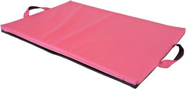CopcoPet Dog Mat Alex Pink/Grey 108 x 78 cm XL – Robust Artificial Leather – Washable, Dishwasher-Safe, Non-Slip & Easy to Clean – For Large Dogs, Car, Garden, Camping – With 3.5cm Foam Core