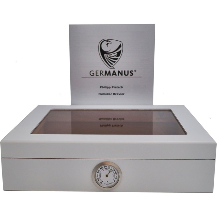 Германус Humidor Mensalla для 30 цигарок, білий