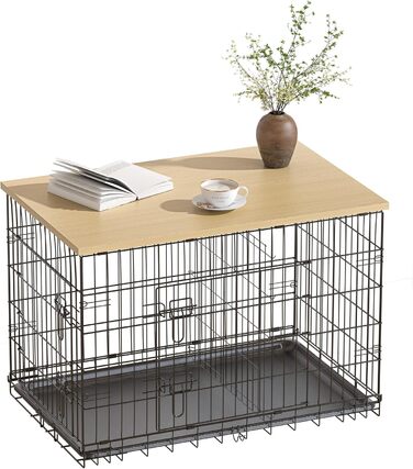 Насадка на собачий вольєр Piskyet, дерев'яна робоча поверхня, 122x76x2 см, натуральний колір