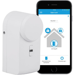 Розумний дверний замок eqiva Bluetooth Smart, білий, 142950A0, 5.6x5.2x11.4 см