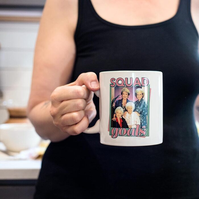 Silver Buffalo The Golden Girls Squad Goals Ceramic Mug | Holds 20 Ounces