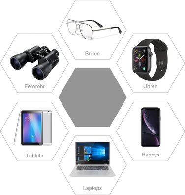 Набір для чищення камери: 17 шт. (об'єктиви, фільтри, смартфони)