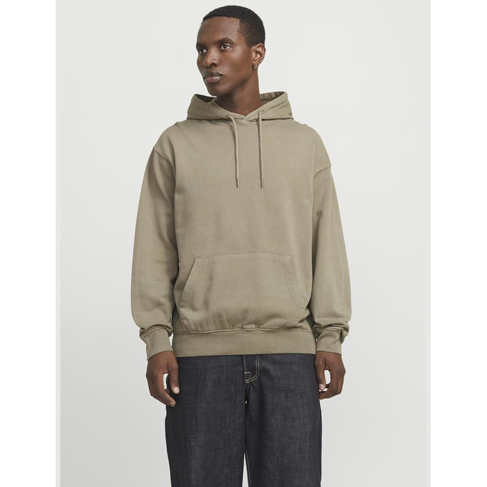 Світшот чоловічий JACK & JONES однотонний, колір Silver Sage (S)