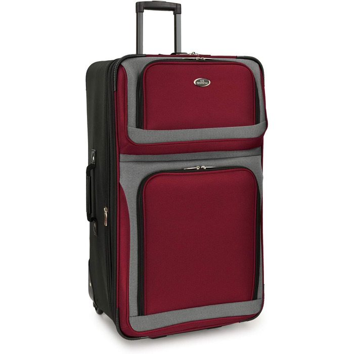 Набір валіз U.S. Traveler New Yorker (4 шт.) - червоний, легкий, розширюваний