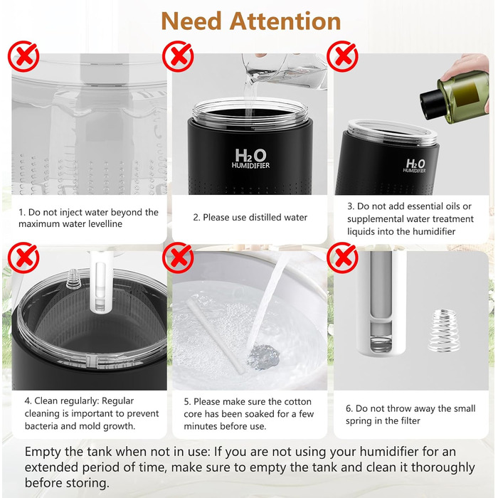 Увлажнитель воздуха Mini USB с LED-подсветкой AIR Humidifier - для спальни, растений, детской, офиса, детской комнаты (Зеленый) (Черный)