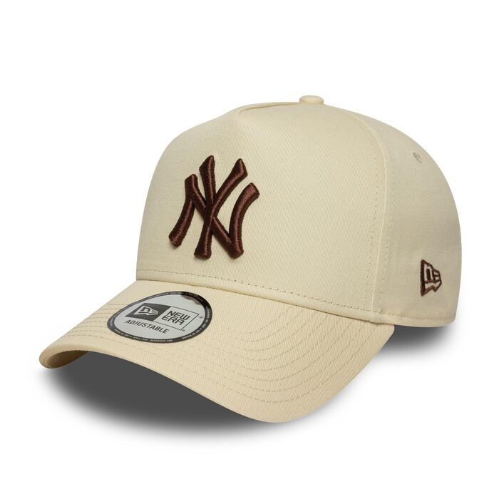 Кепка бейсболка New Era MLB New York Yankees коричнева з логотипом, регульована Snapback