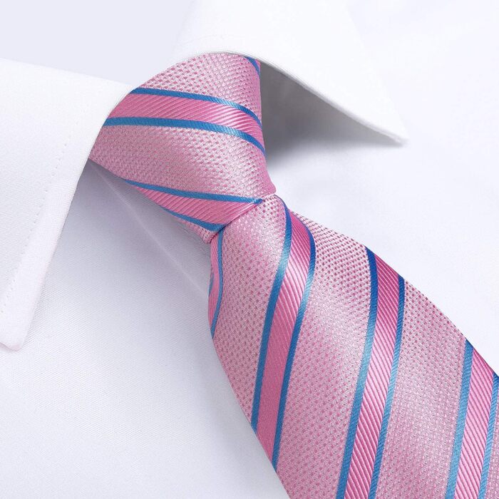 Набір краваток для чоловіків DiBanGu: краватка, нагрудна хустинка, кравецькі затискачі, запонки. Стильний аксесуар для вечірки, весілля, бізнесу.