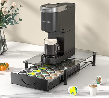 Тримач для капсул кави Nespresso Vertuo та Dolce Gusto на 50 капсул, металевий, сірий