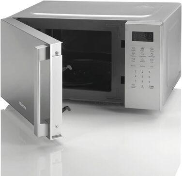 Мікрохвильова піч Hisense H20MOMS4HG з грилем, 20 л, 800 Вт, електронне керування, LED-дисплей, срібляста