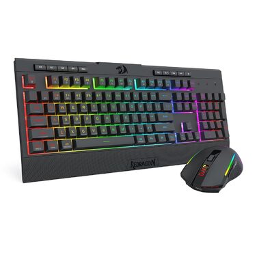 Redragon K628 Tri-Mode Механічна Клавіатура та Миша, RGB, 8000 DPI, S151 PRO