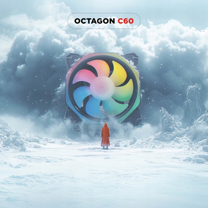 Кулер для процесора Rampage OCTAGON C60-BLACK