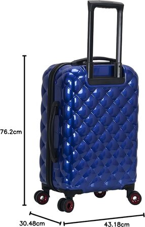 Набір валіз Rockland Quilt Hardside, розширюваний, 3 шт (20/24/28 дюймів), блакитний