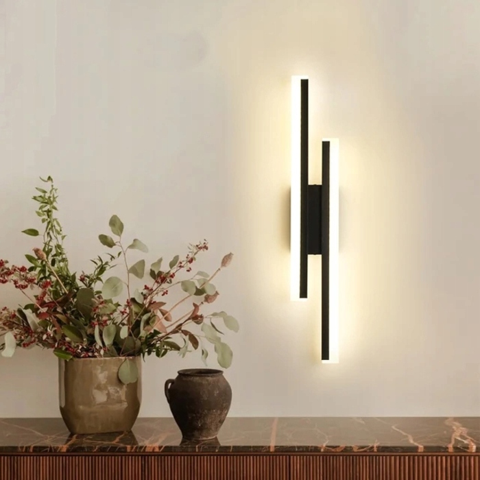 Настінний світильник Tealight чорний, інтегроване LED-джерело 16 Вт