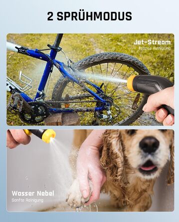 Fanttik NB8 Nano Portable Cordless Electric Pressure Washer with 8-Liter Tank, Retractable Spray Nozzle, 2600 mAh, Washer for Patio, Camping Shower, and Pet Cleaning