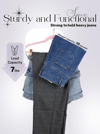 Вешалки для одягу HOUSE DAY, 20 шт., з кліпсами, ультратонкі, оксамитові, неслизькі, для штанів, економія місця (персиковий рожевий)