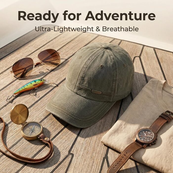 Бейсболка YAMEE з деніму для чоловіків та жінок, унісекс, для спорту, риболовлі та кемпінгу, один розмір (зелений)