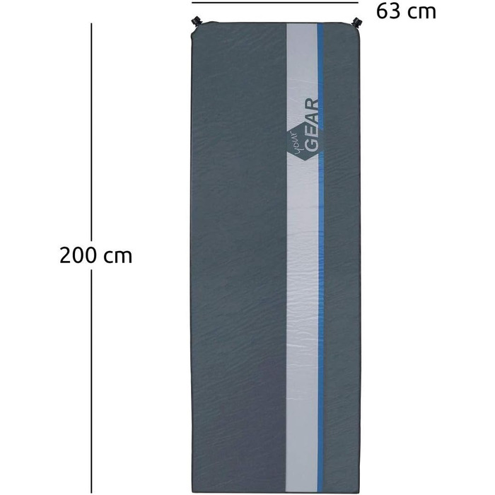 Килимок туристичний самонадувний your GEAR ISO 700 200x63x7 см, вологостійкий, термокилимок, повітряний матрац