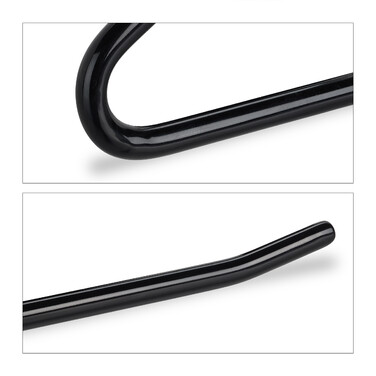 Relaxdays Set of black trousers hangers, non-slip