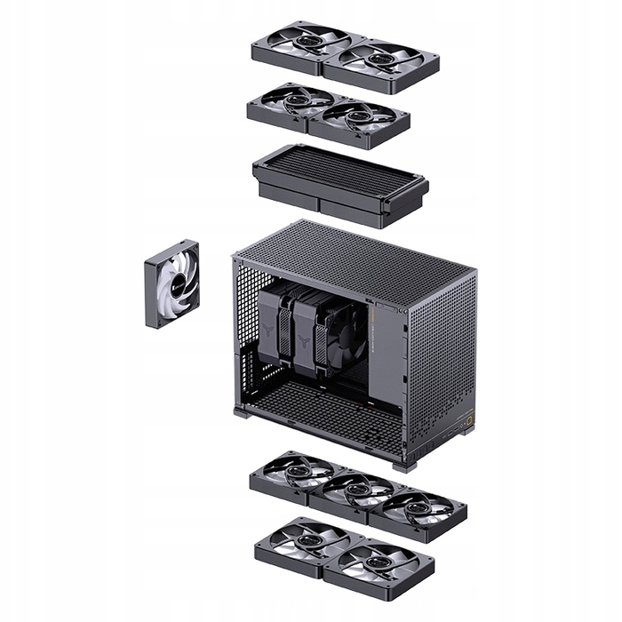 Корпус Jonsbo D32 PRO Black Mini Tower, чорний