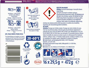 Капсули для прання Persil Power Bars Color для кольорових речей, 60 прань, гігієнічна чистота від 20°C, 472 г