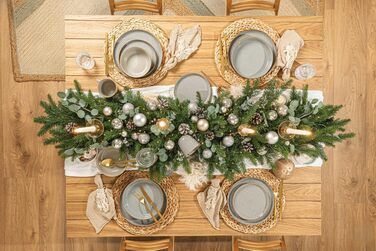 Набір посуду SÄNGER Rio Perlgrau 16 предметів: тарілки, глибокі тарілки, тарілки для пасти, 4 персони, сірий, кераміка