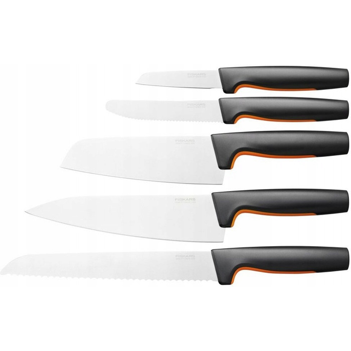 Набір ножів у підставці Fiskars Functional Form, 5 предметів, 1057