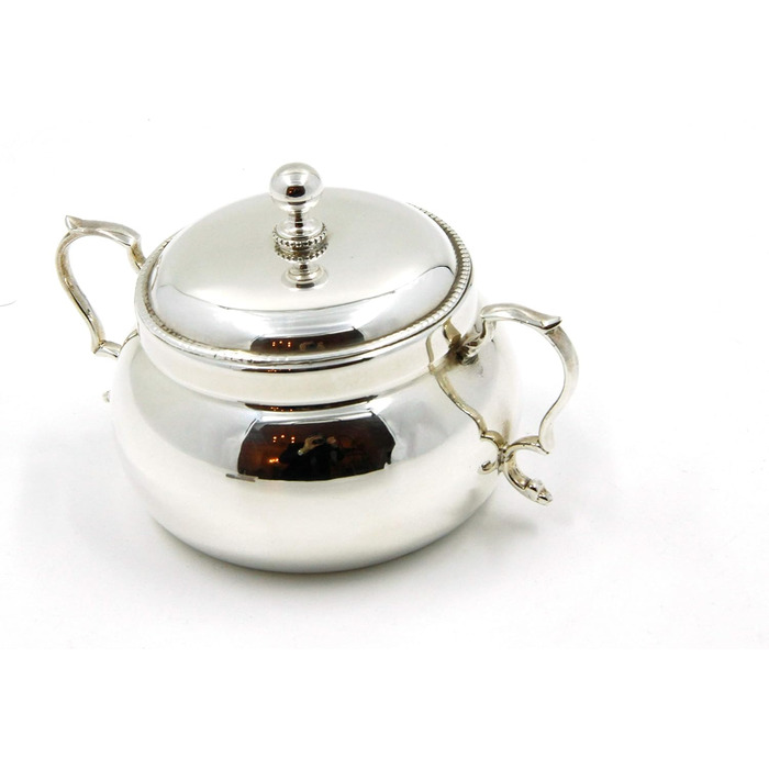 Royal Family Sugar Bowl from Sheffield Silver in contemporary style – the highest quality silver-plated sugar bowl – Sheffield silver