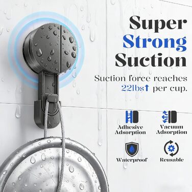 Поличка для душу ONXE на присоску, без свердління, кутова, з гачками, з нержавіючої сталі, водонепроникна, з алюмінію, для зберігання у ванній кімнаті