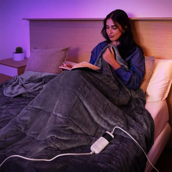 Електрична ковдра Cecotec HeatConfort 200x180 см, 130 Вт, 10 температурних режимів, LCD-контролер, таймер, PTC+NTC технологія