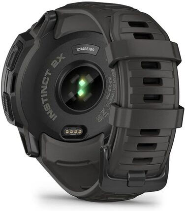 Garmin Instinct 2 – GPS-годинник з нескінченним часом роботи акумулятора (Solar, Шкіряно-сірий, 50 мм)