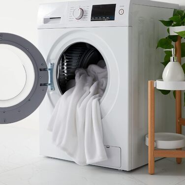 Плед з мікрофібри KMUSET, білий, 150x180 см, теплий та м'який