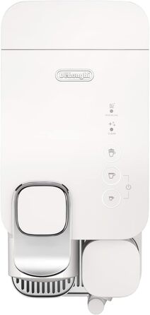 Кавова машина капсульна Nespresso De'Longhi Lattissima One EN510.W з автоматичною системою приготування молока, 3 кнопками вибору напоїв, резервуаром для води 1 л, тиском помпи 19 бар, швидким нагріванням за 25 секунд, автоматичним вимкненням, біла Porcel