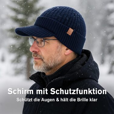 Шапка в'язана з мериносової вовни TOP-EX PolarWool™ для чоловіків та жінок, з підкладкою з флісу, для занять спортом та катання на лижах, M-XXL (Оливковий, M-L)