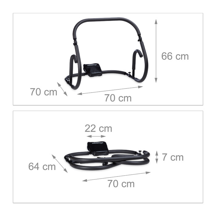 Relaxdays Ab Roller