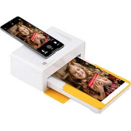 Фотодрук Kodak Dock Plus 4PASS: портативний принтер для фото 10x15 см + 10 аркушів жовтого паперу