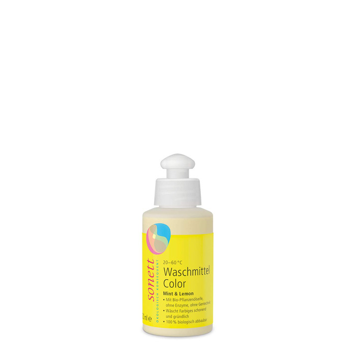 Екологічний рідкий засіб для прання кольорових речей Sonett Color Mint & Lemon, 10 л
