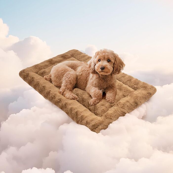 М'яка дезка для собак Mora Pets: миюча, нековзна, 74 x 46 см (M - 60 x 45 см, коричнева)