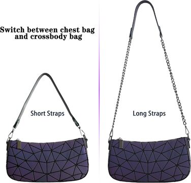 Геометричний гаманець жіночий світловідбиваючий, сумка кросбоді Geometrisches Portemonnaie (Cb-03 Small)