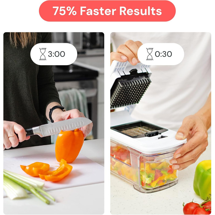 Набір для нарізки овочів Fullstar: слайсер, спіраль, тертка, кухонні прилади (чорний, все-в-1)