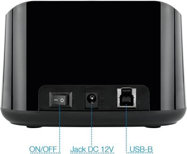 Док-станція TooQ TQDS-802B з двома SATA роз'ємами для 2.5/3.5