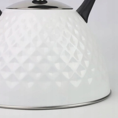 Класичний сталевий чайник Karl Hausmann, 3 л, білий